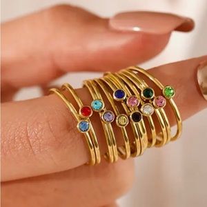 Birthstone rings